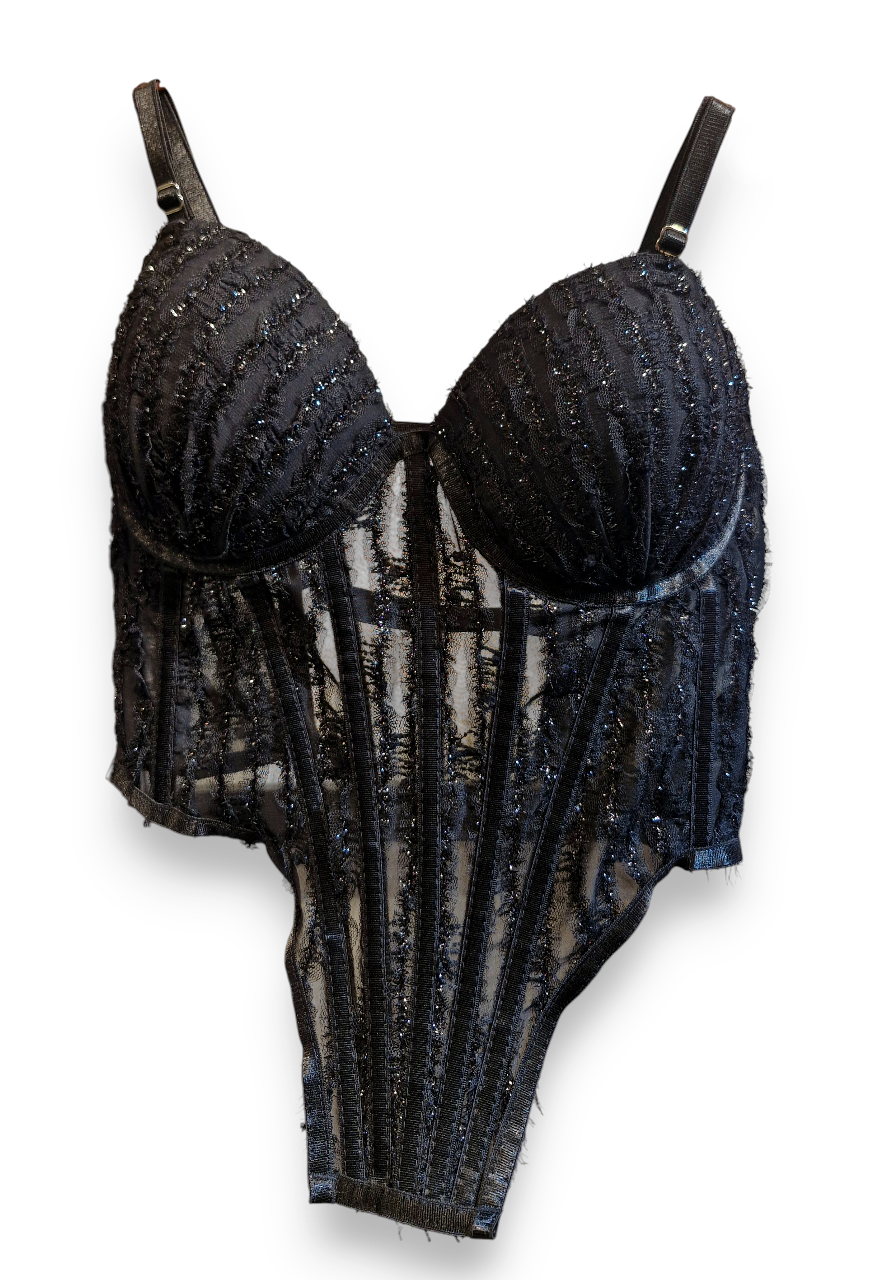Corset Talia Negro – Elegancia Atemporal con Toque Seductor