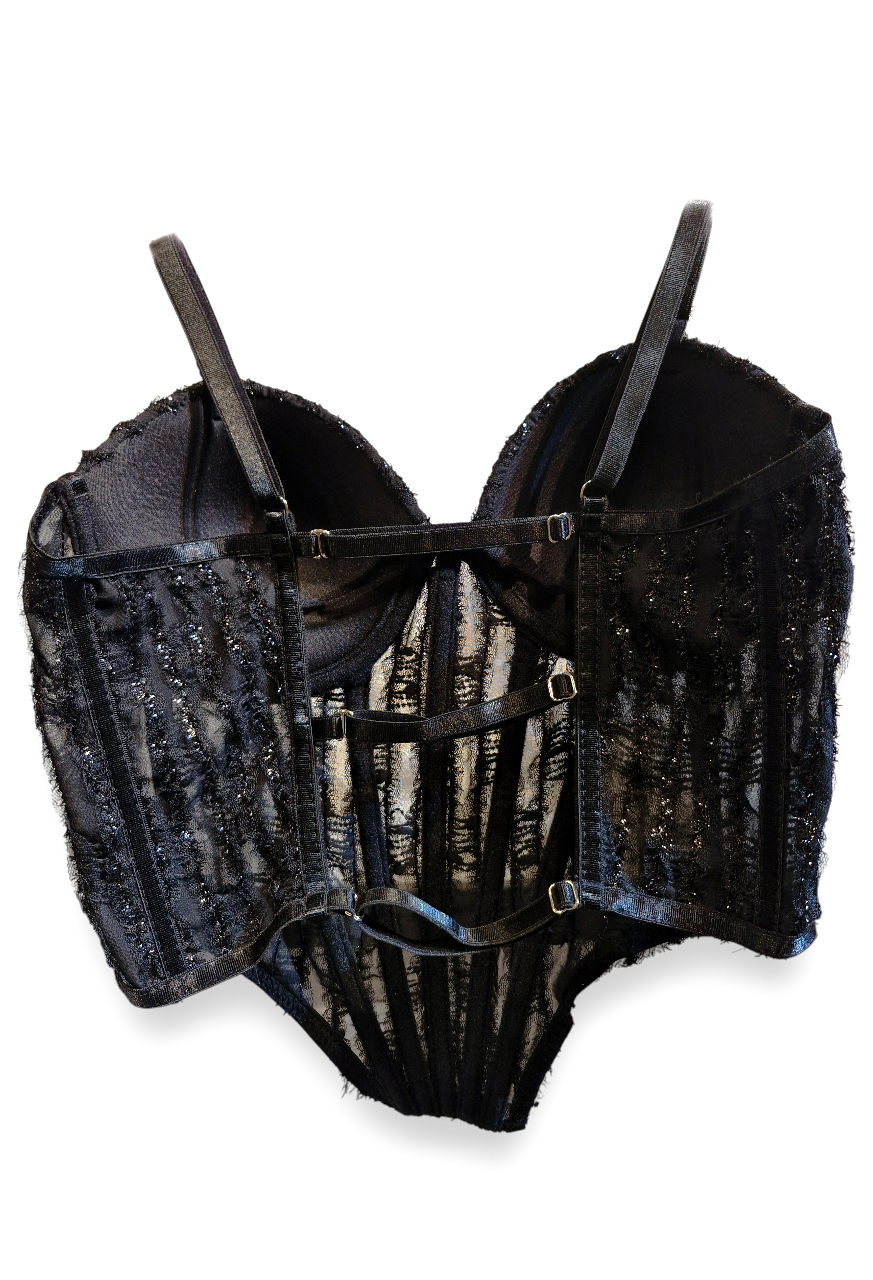 Corset Talia Negro – Elegancia Atemporal con Toque Seductor - Image 2